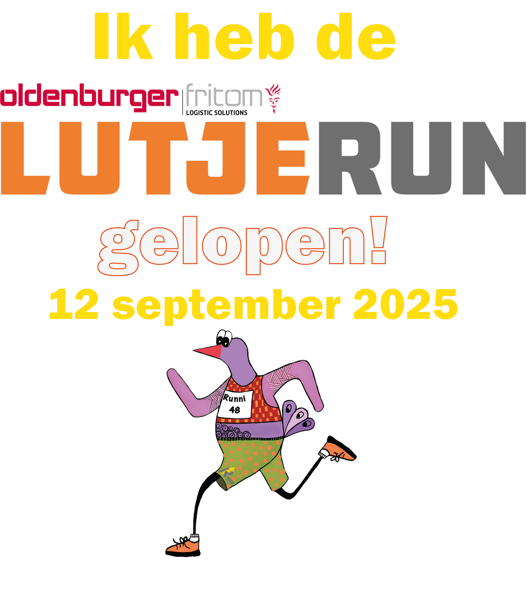 Lutje RUN - Kids sportshirt meisjes & jongens